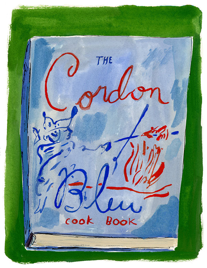 Cordon Bleu, painting on paper