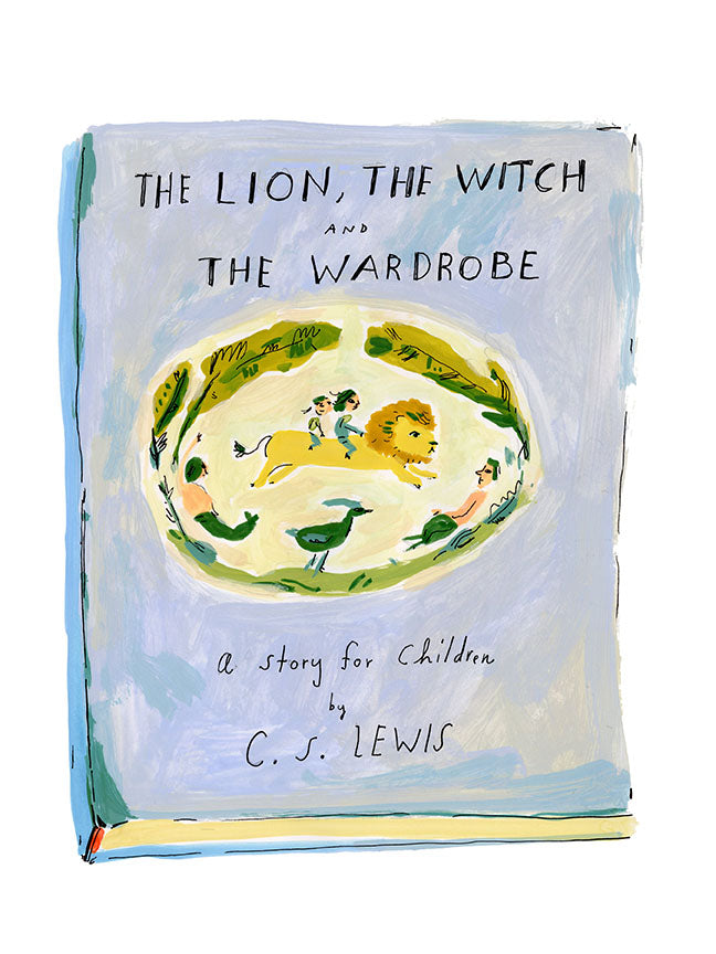 The Lion, The Witch and The Wardrobe print with hanging frame