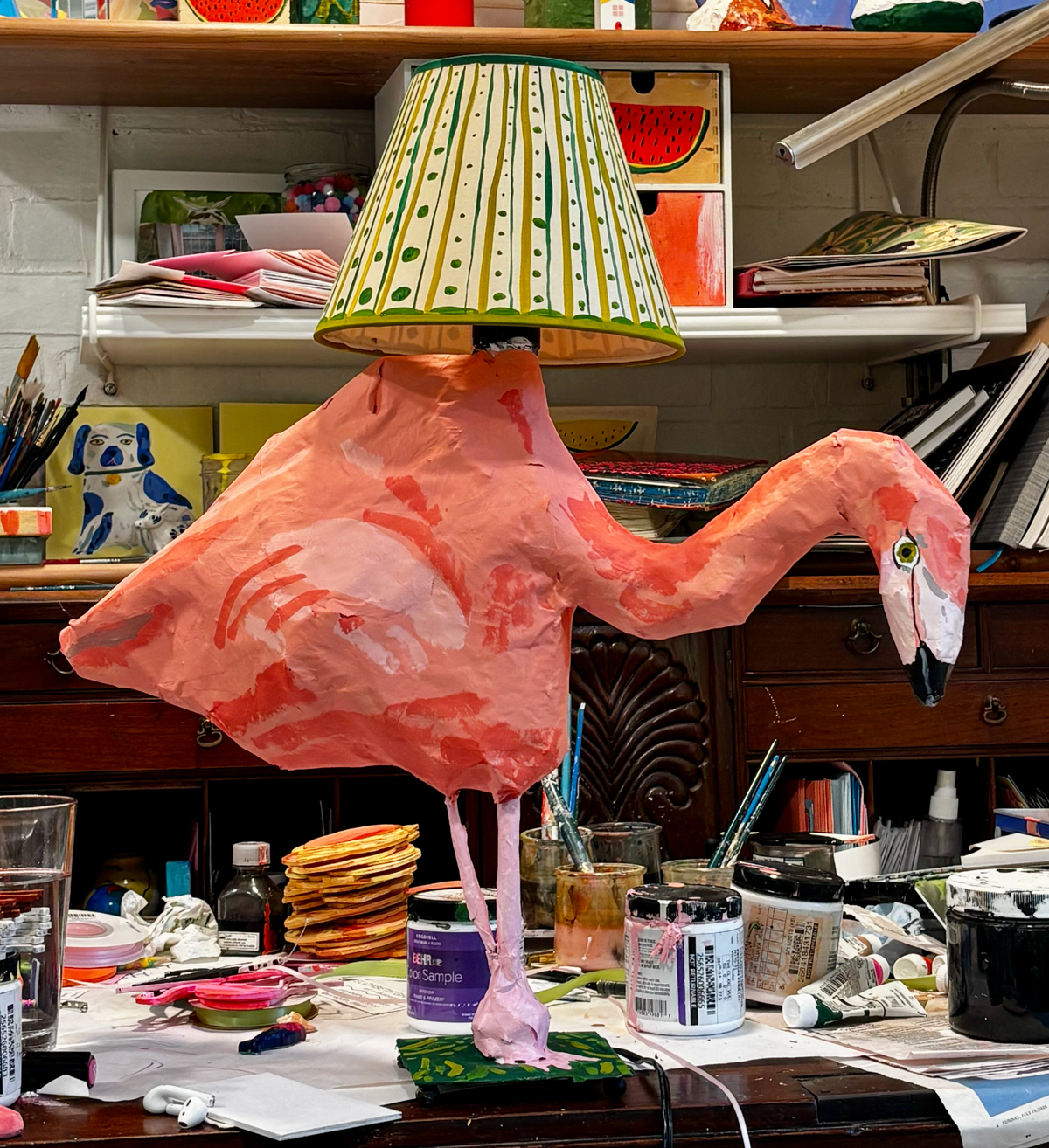 Flamingo lamp