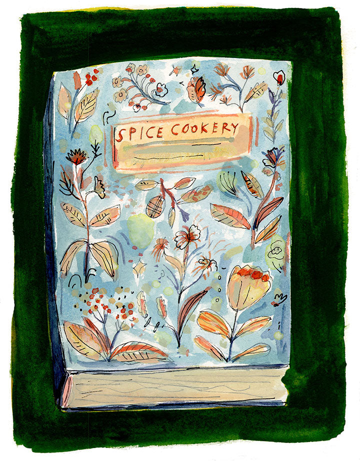 Spice Cookbook, painting on paper