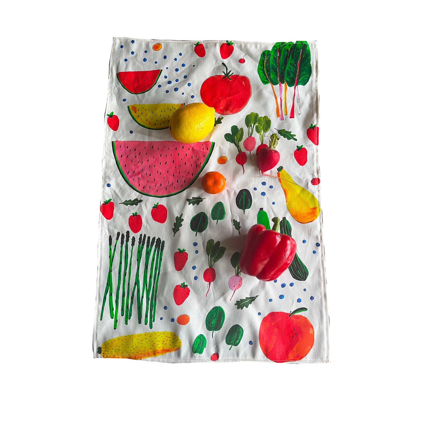 Summer Foods Tea Towel