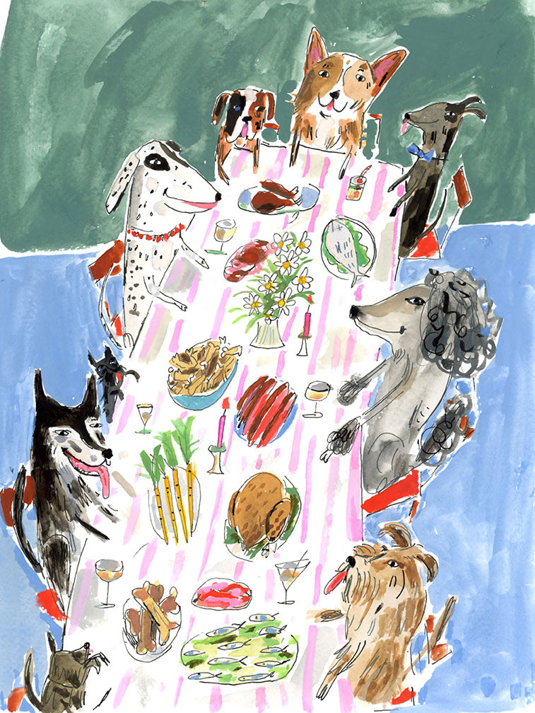 Dog Party Notecard