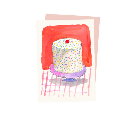 Sprinkle Cake Notecard