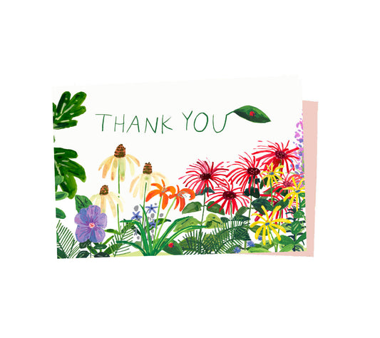 Thank You, Garden Flowers Notecard