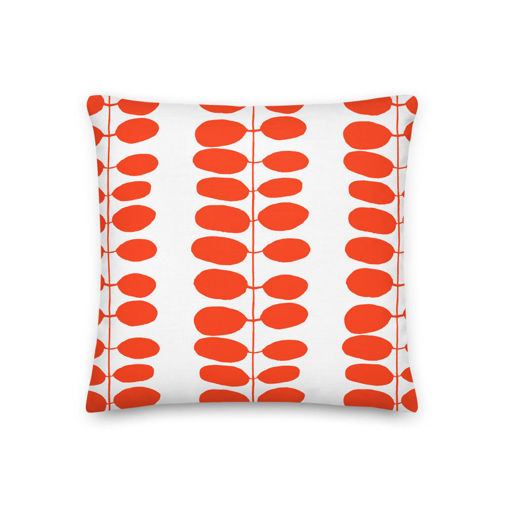 Red leaves pillow