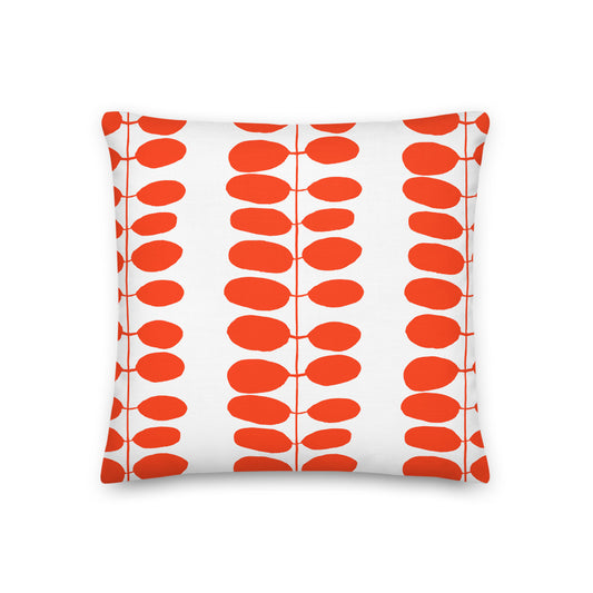 Red leaves pillow