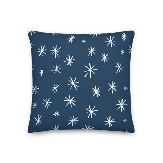 Navy + White Stars Pillow