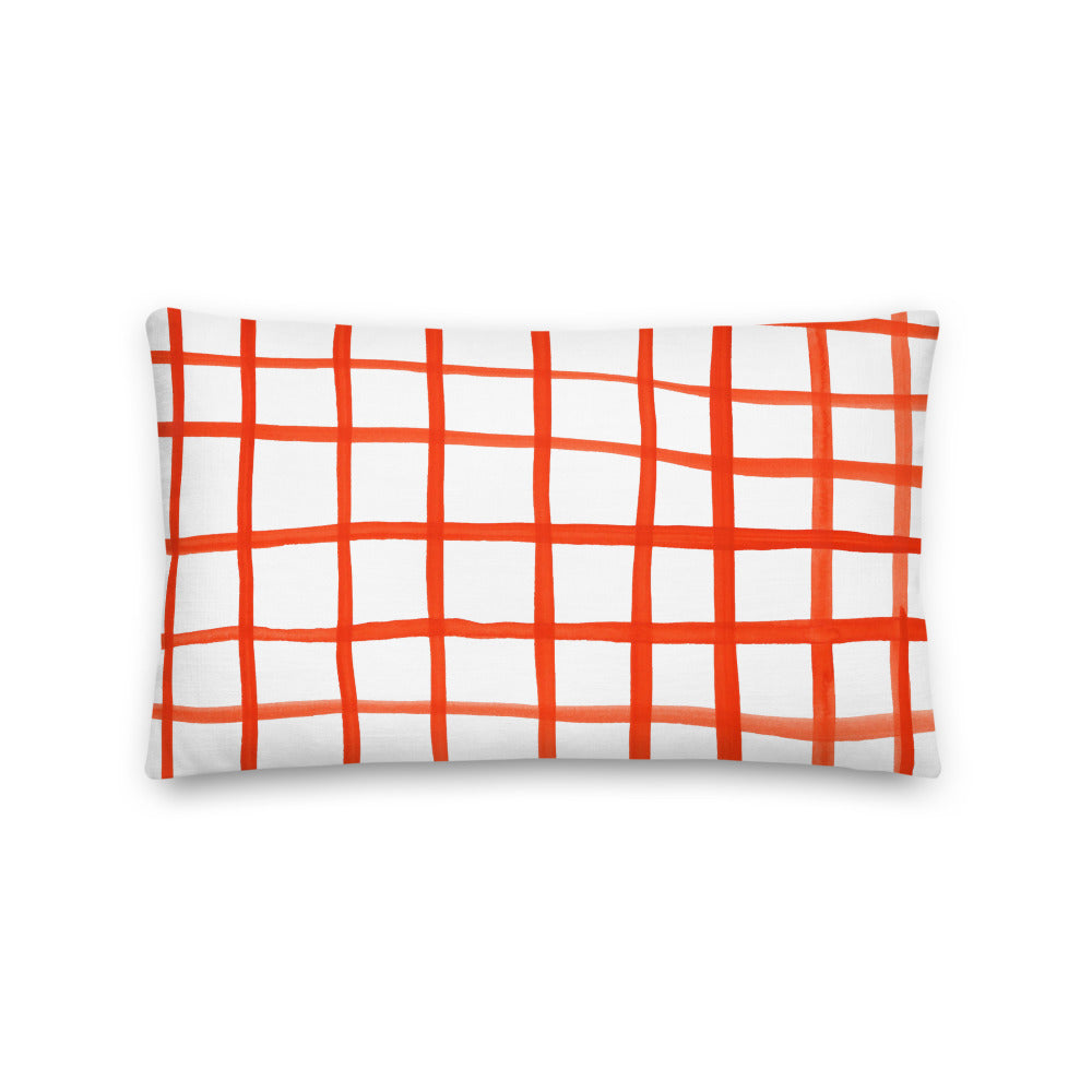 Red Plaid Pillow