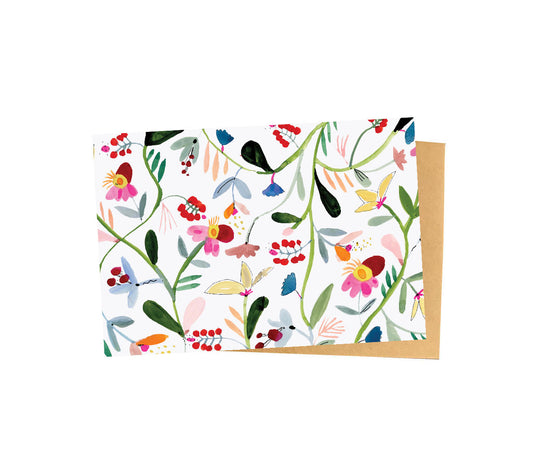 Colorful Flowers Notecard