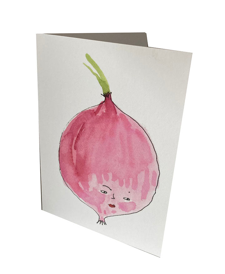 red onion notecard