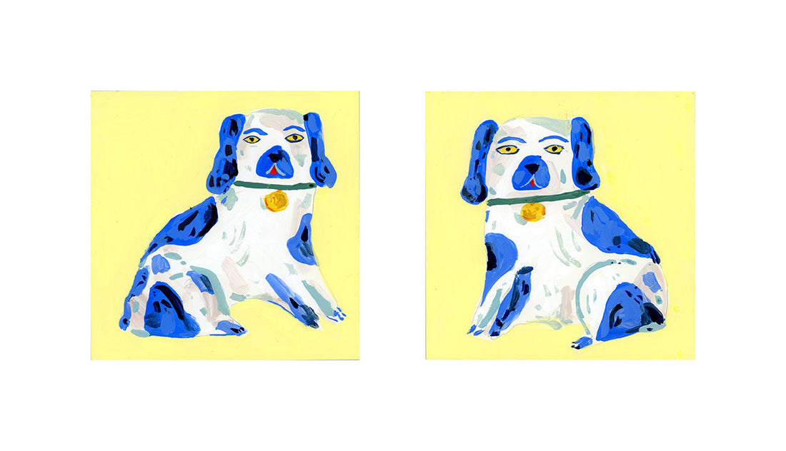 Staffordshire dog statues