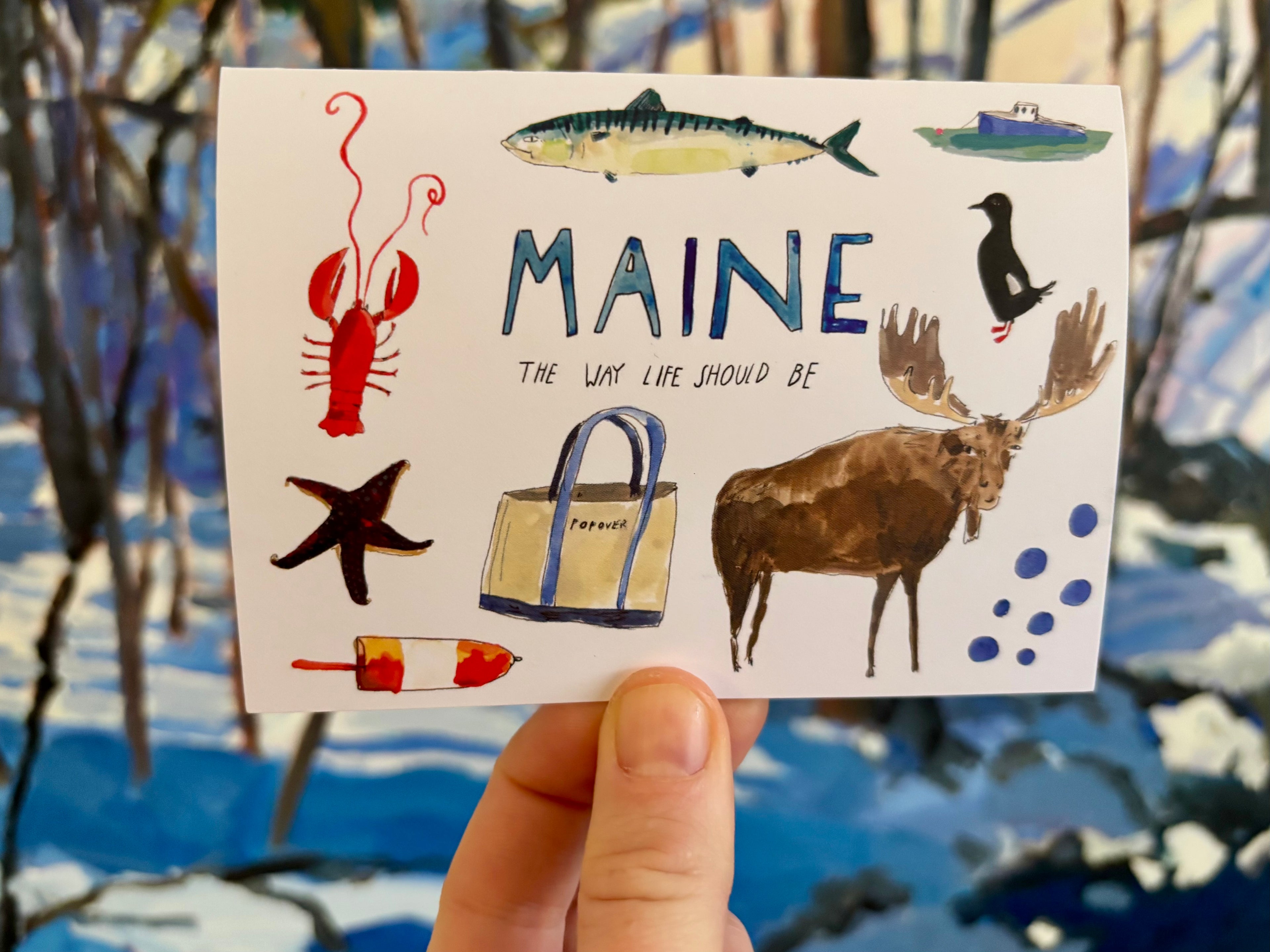Maine Notecard