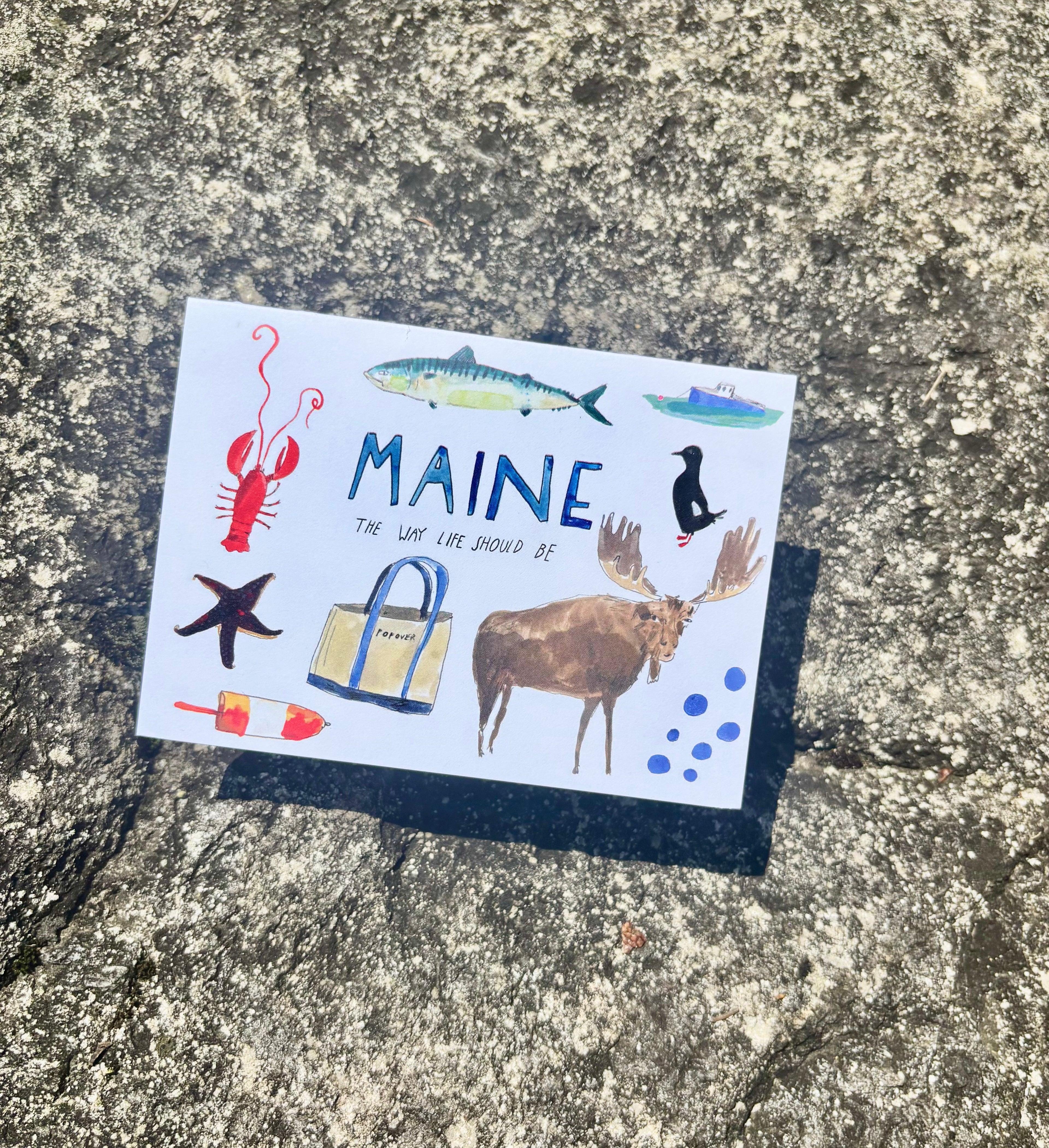 Maine Notecard