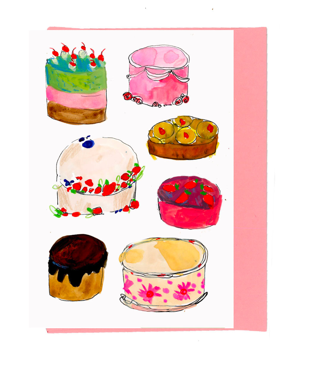 Cakes Notecard