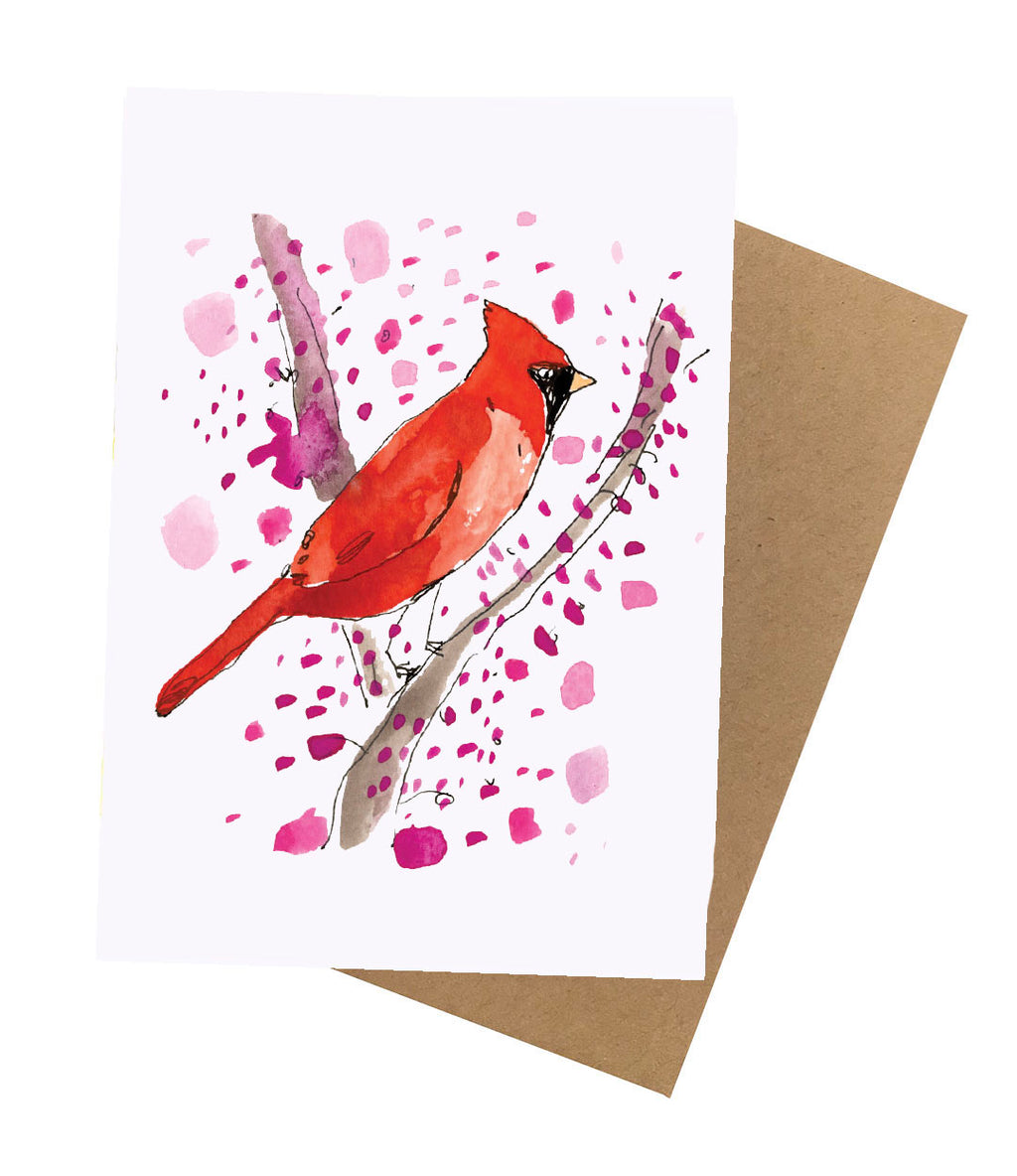 Cardinal Notecard