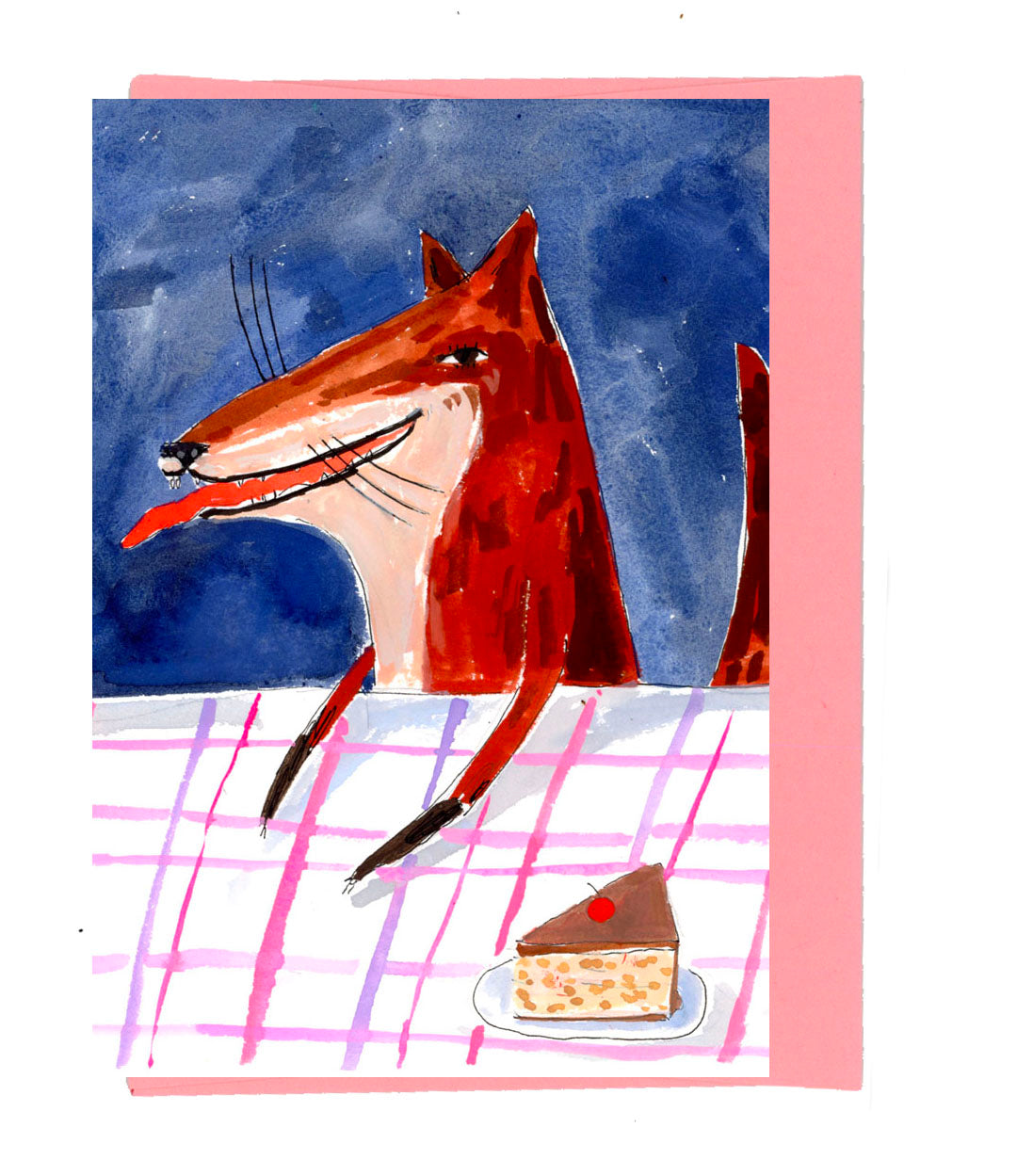 Fox & Cake Notecard