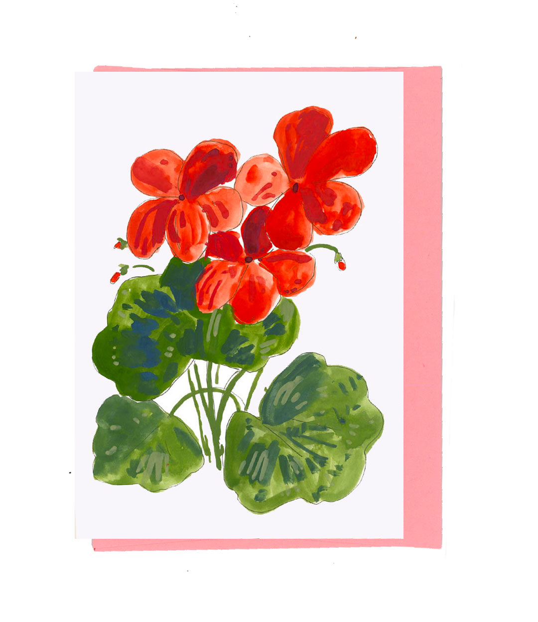 Geranium Notecard