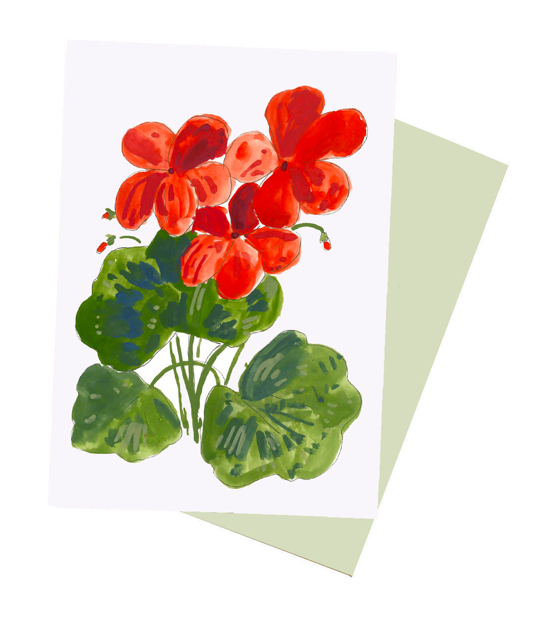 Geranium Notecard