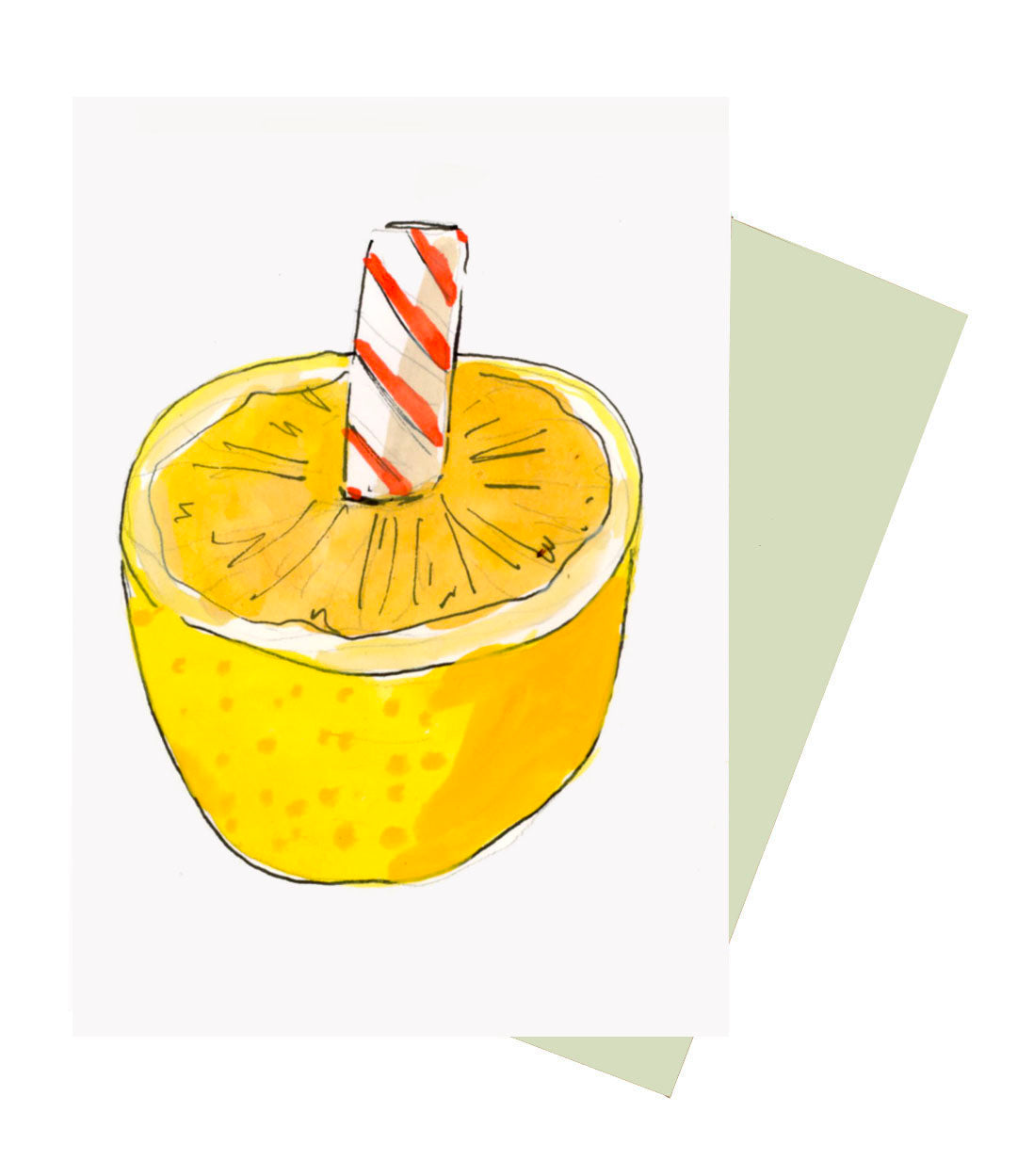 Lemon Stick Notecard