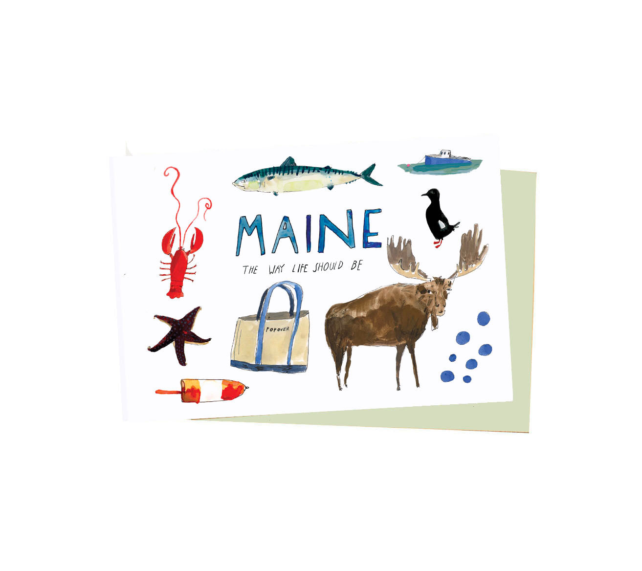 Maine Notecard