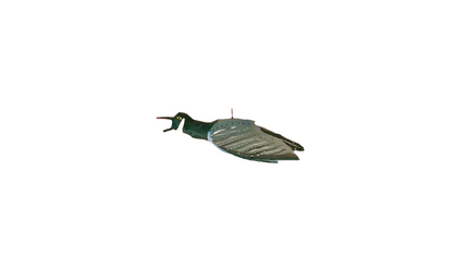 Large flying blue goose