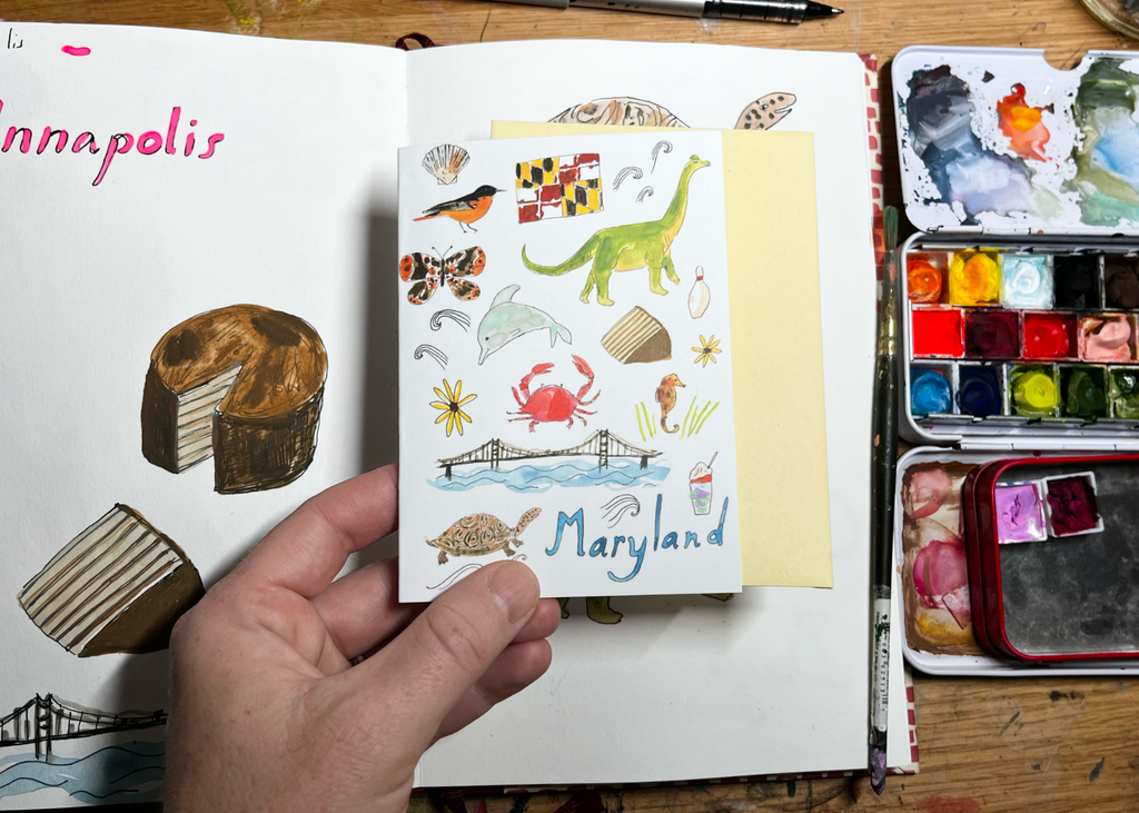 Maryland Notecard