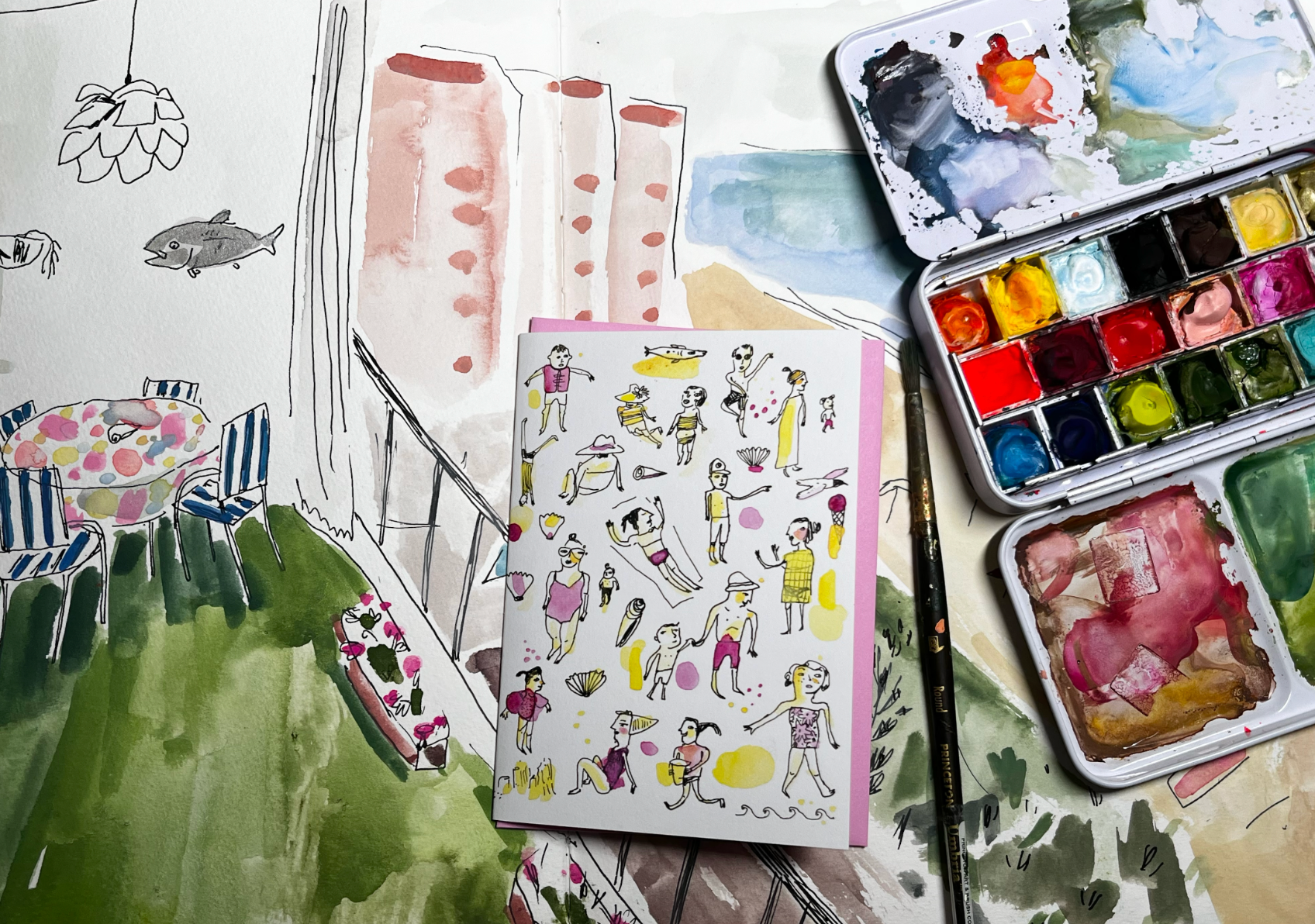 Beach Day Notecard