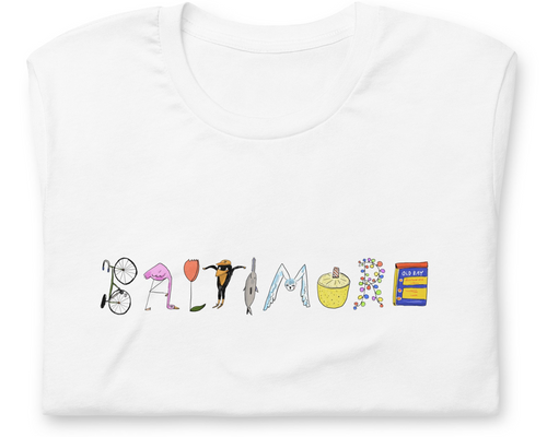 Baltimore lettering shirt