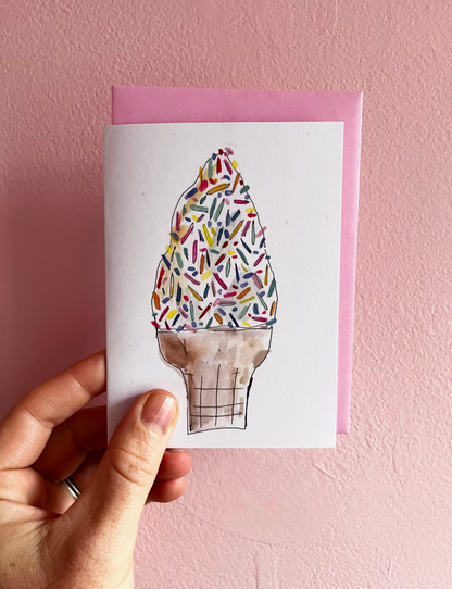 Ice Cream Notecard