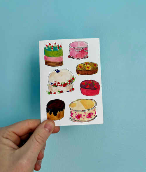 Cakes Notecard