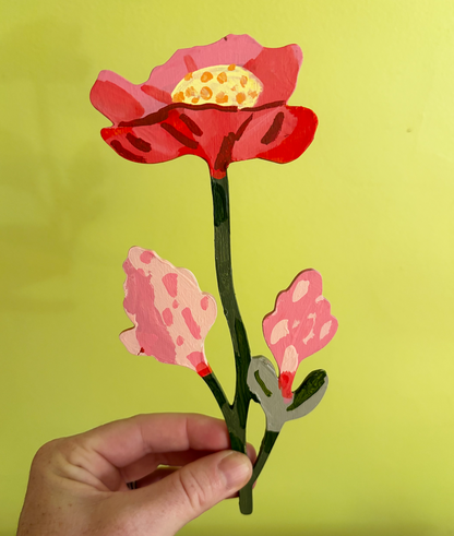 Wooden flower