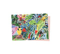 Abstract flowers notecard