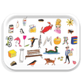 Baltimore illustrated wooden tray