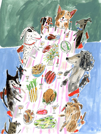 Dog Party Notecard