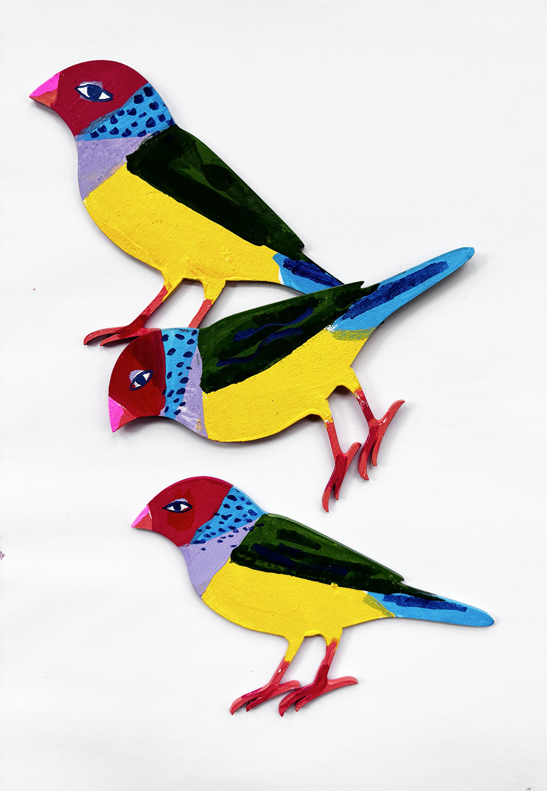 Colorful Finch Ornament