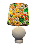 Hand painted lamp shade, colorful floral