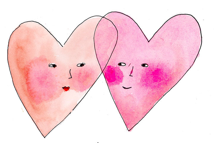 Heart Heads Notecard