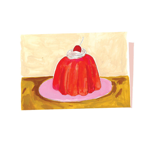 Jello Cake Notecard