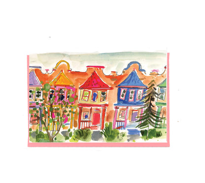 Painted Ladies Homes Notecard