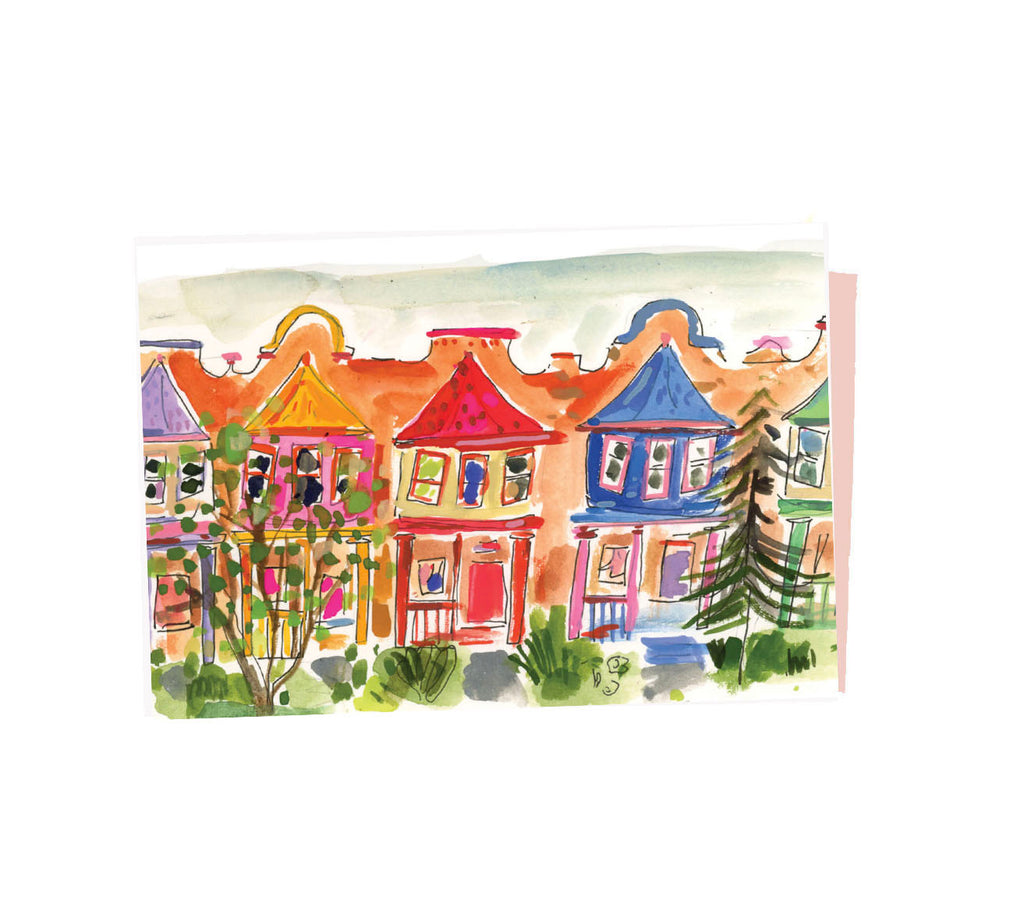 Painted Ladies Homes Notecard