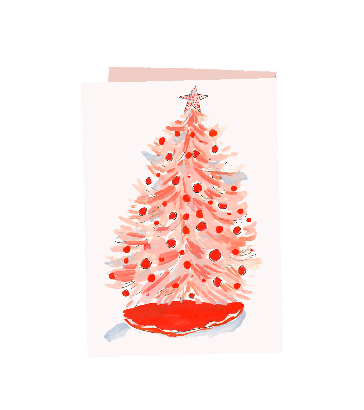 Pink Tree Notecard