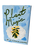 Plant Magic book painting on wood