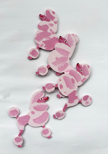 Pink Poodle Ornament