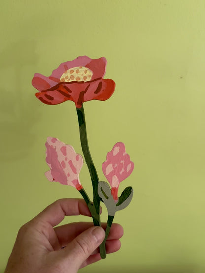 Wooden flower