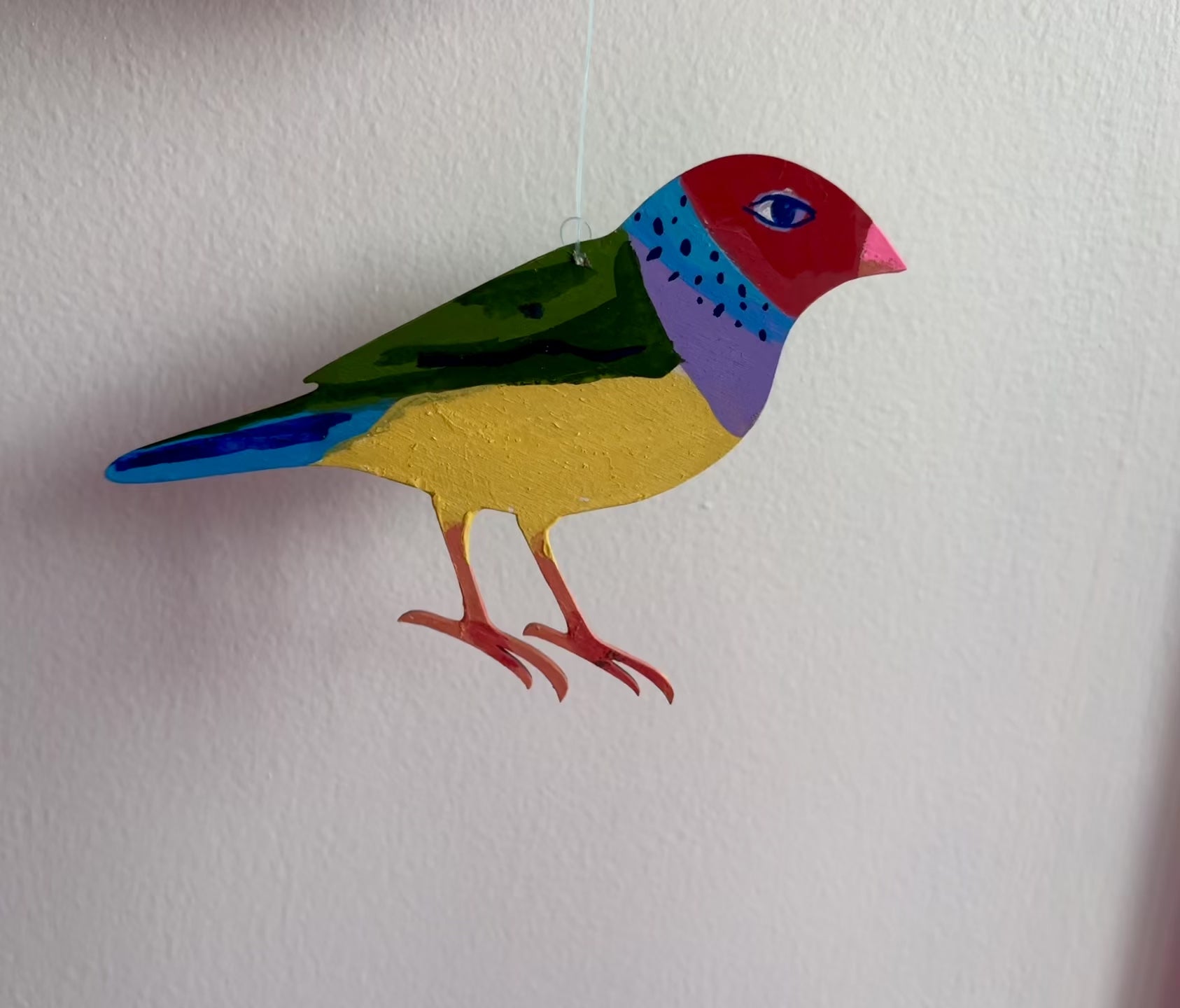 Colorful Finch Ornament