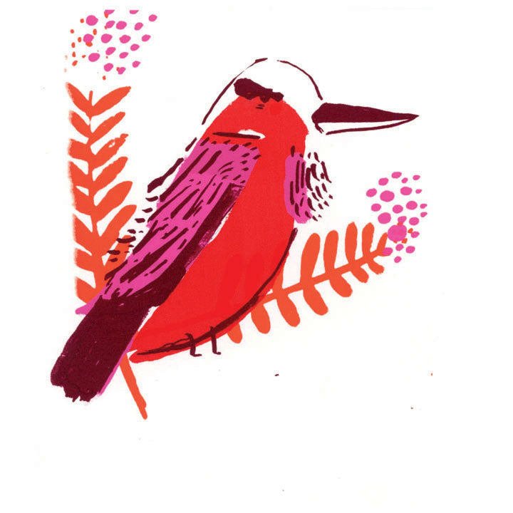 Bird screenprints, set of 4