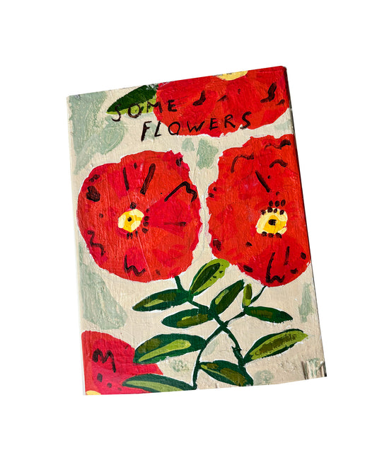 Some Flowers painting on wood