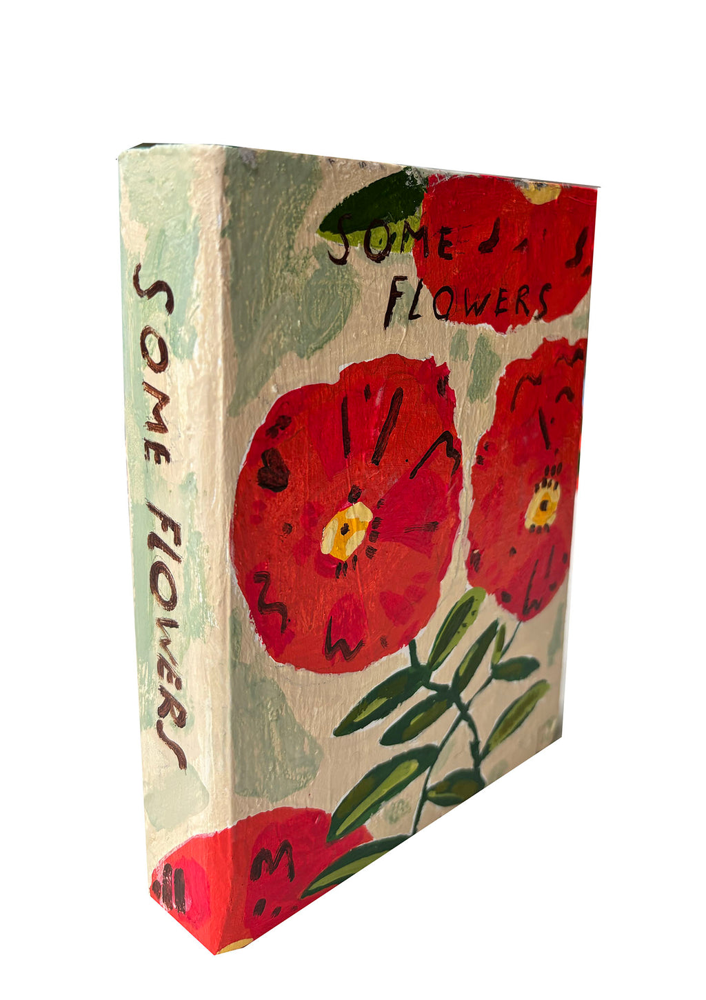 Some Flowers painting on wood
