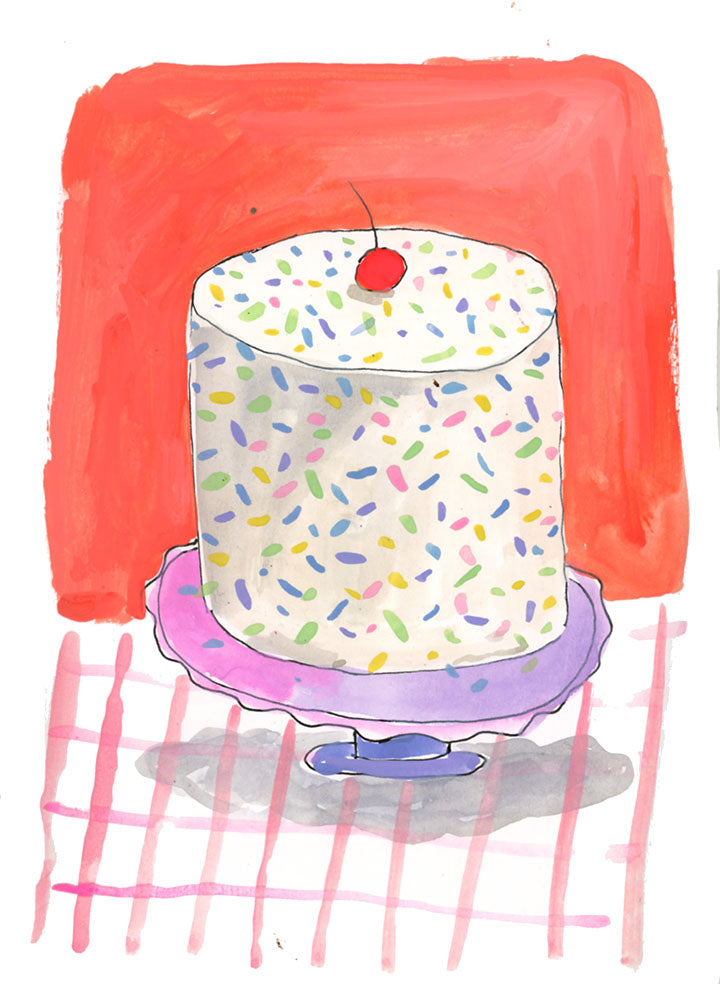 Sprinkle Cake Notecard