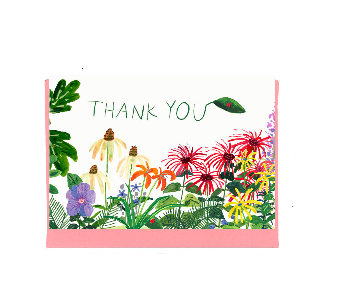 Thank You, Garden Flowers Notecard